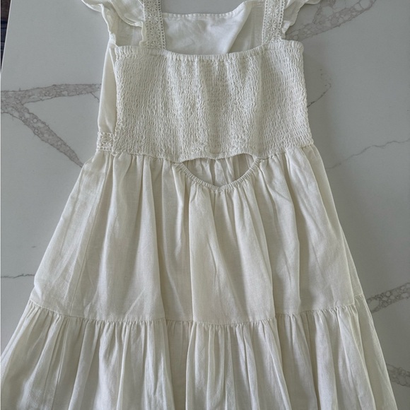Ivory Dress with Lace Details- - Picture 4 of 7